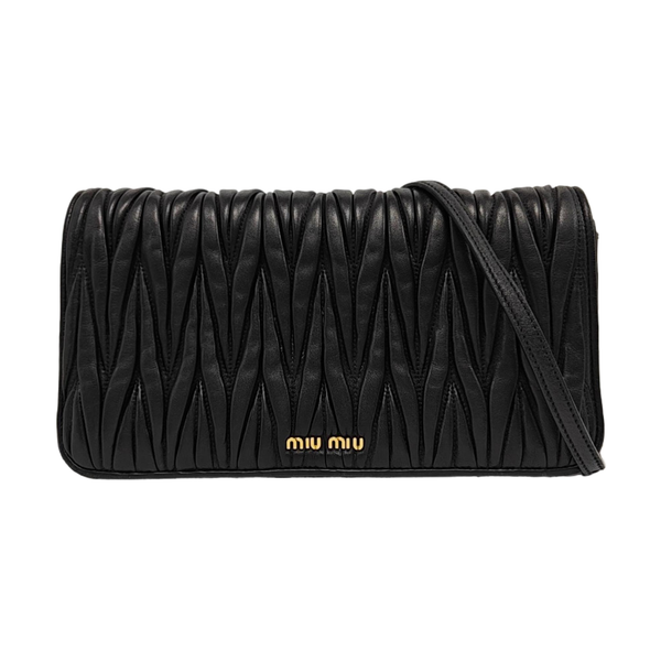 Quilted Lambskin Crossbody Bag Black