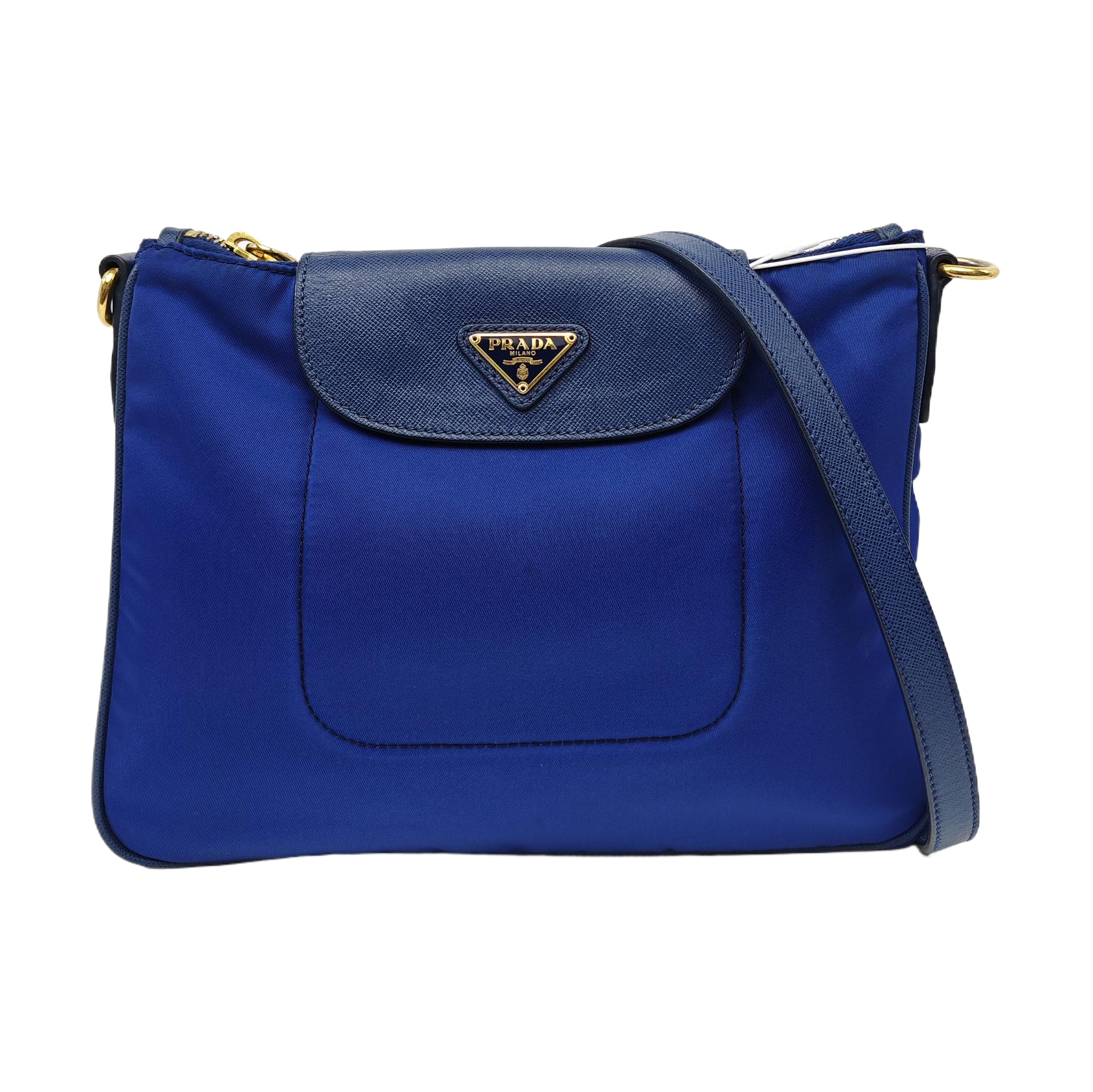 Nylon Shoulder Bag Blue