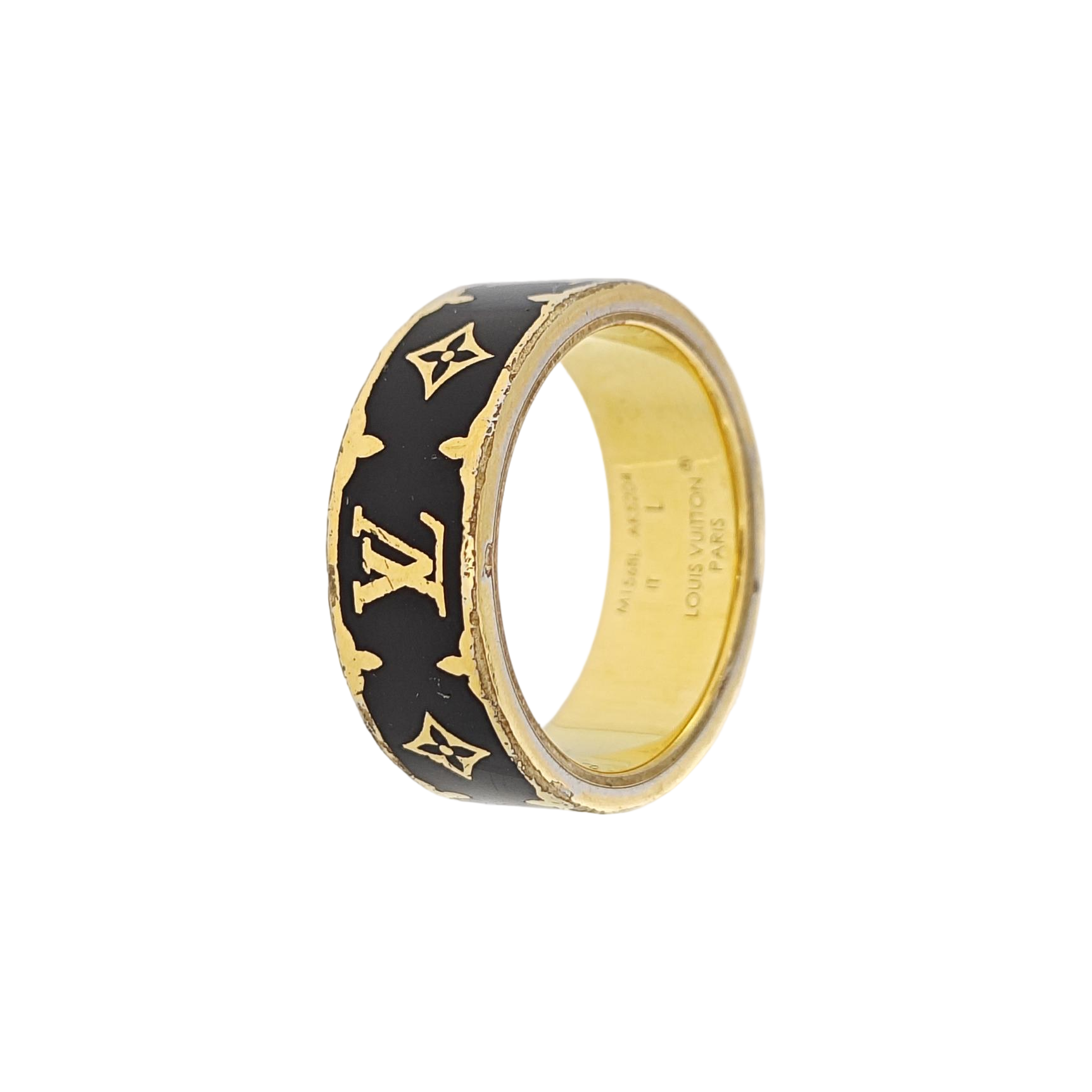 Metal Black Ring EU 56
