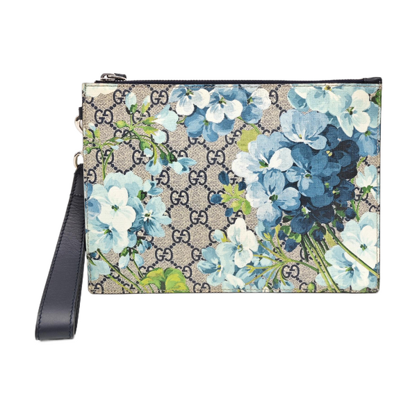 GG Blooms Monogram Coated Canvas Beige
