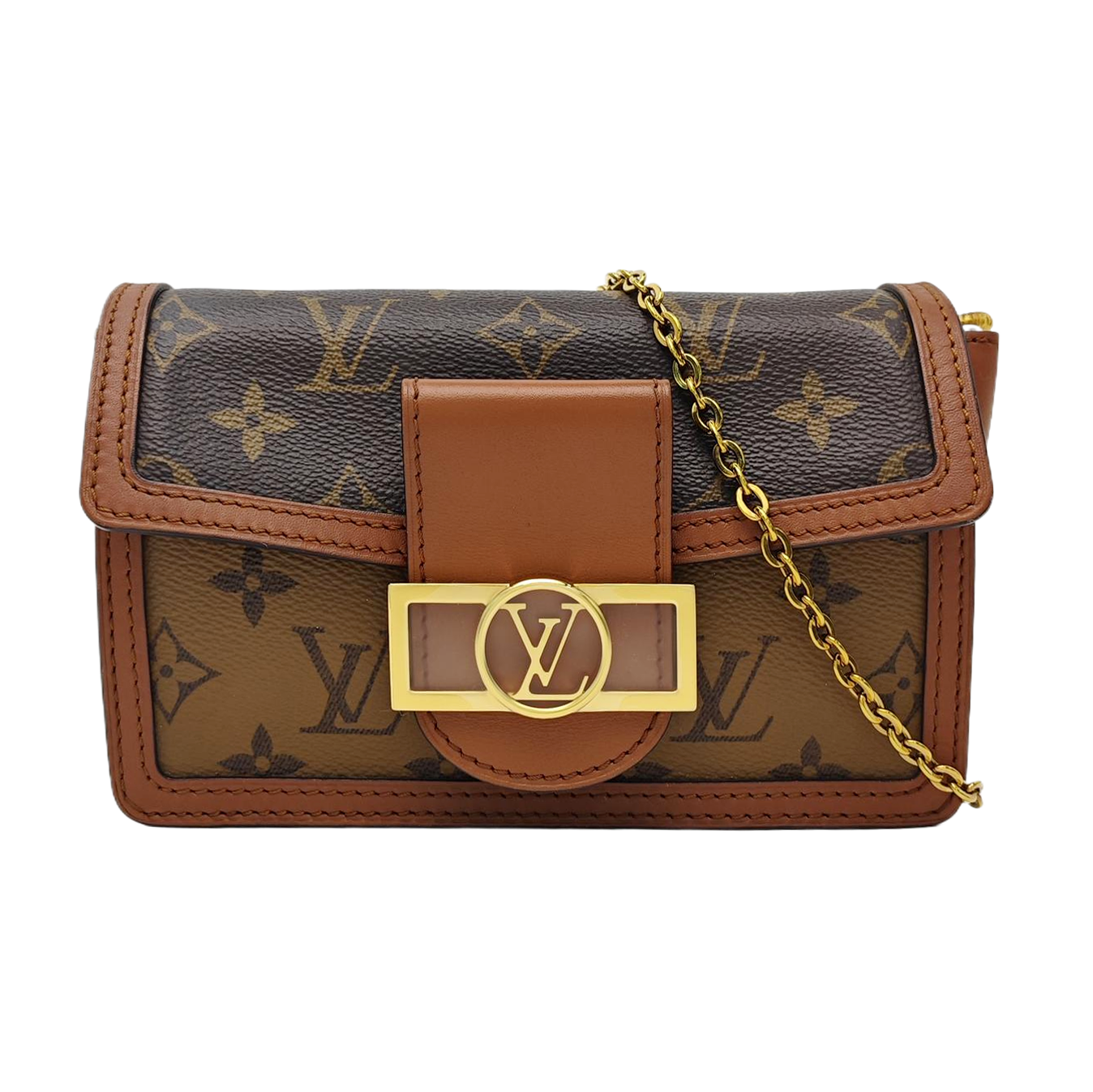 DAUPHINE WOC Monogram Coated Canvas Brown