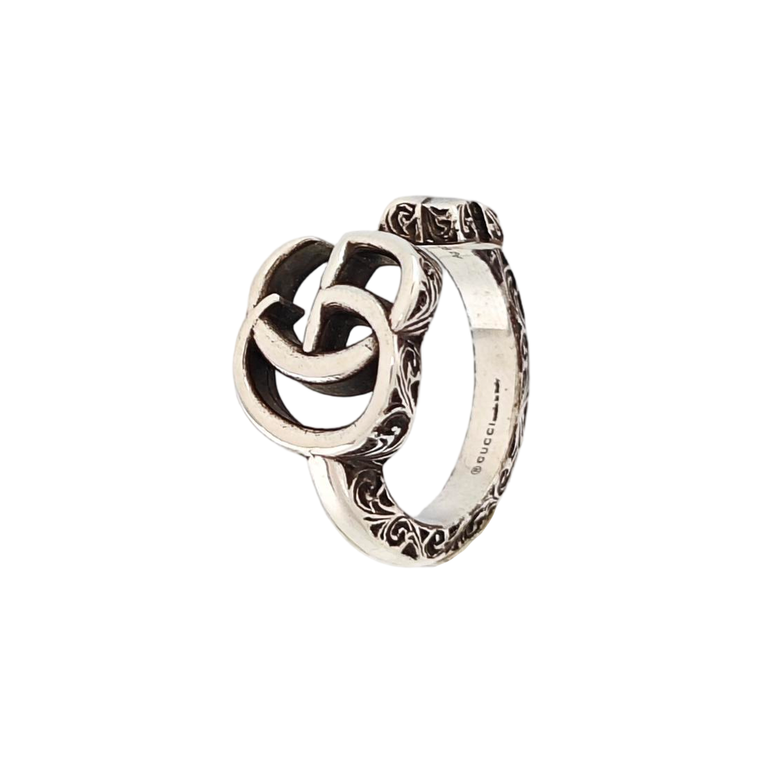 GG Running 925 Sterling Silver Ring EU 50