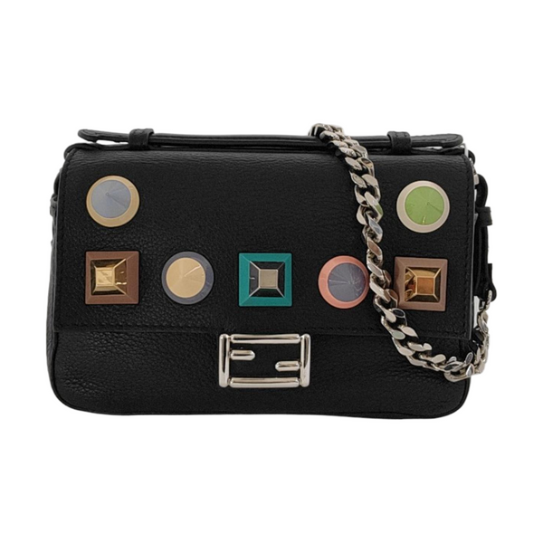 Double Micro Calfskin Black