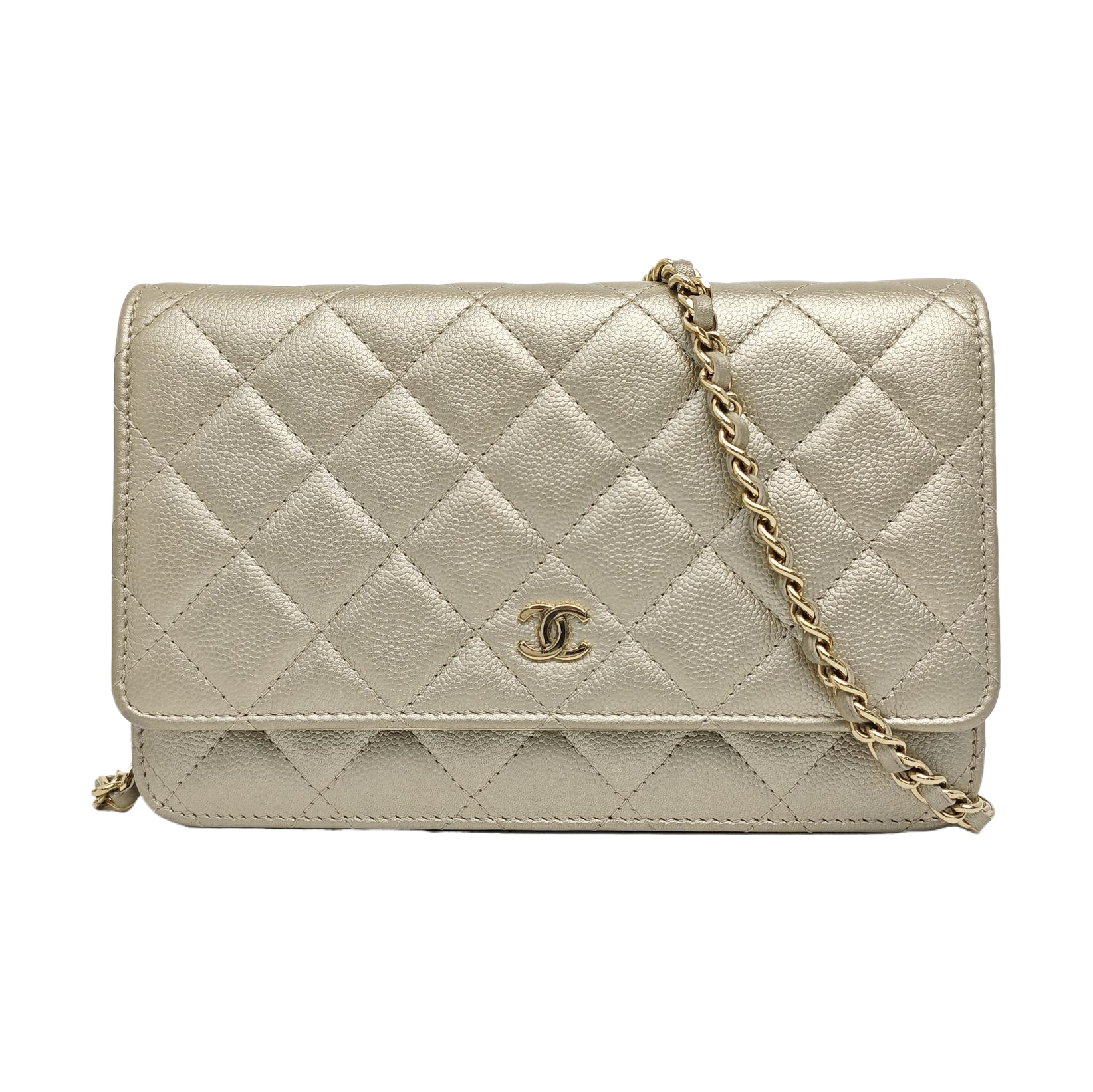 WOC Quilted Calfskin Beige