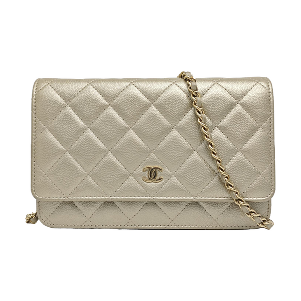 WOC Quilted Calfskin Beige