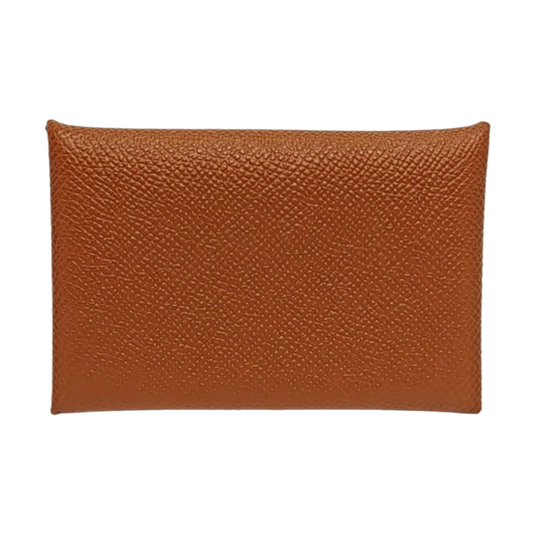 Calvi Epsom Brown Card Holder