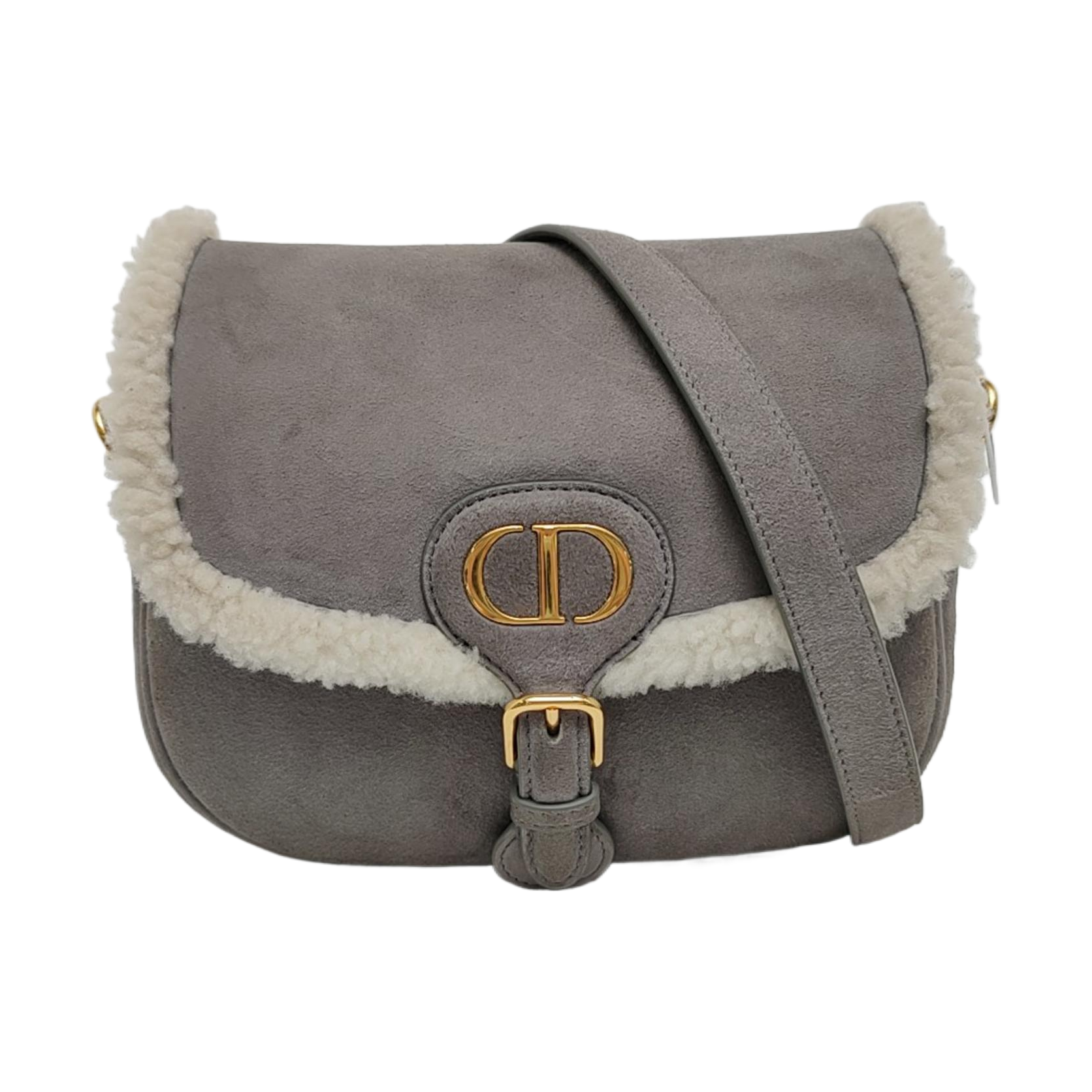 Authenticated pre-owned  Bobby Medium Sheepskin Gray - Shoulder Bag at Looply