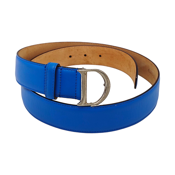 Leather Belt Blue