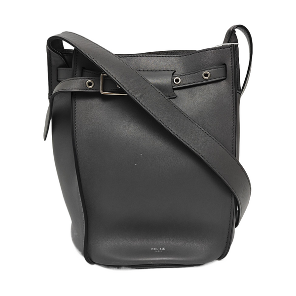 Authenticated pre-owned  BIG BAG Calfskin Grey - Bucket Bag at Looply