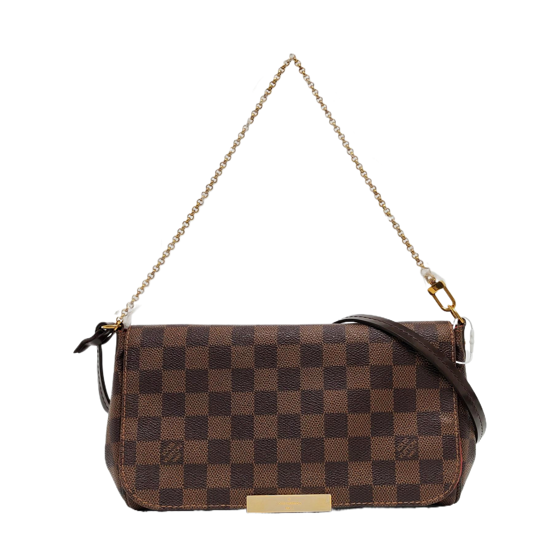 FAVORITE PM Damier Ebene Coated Canvas Brown