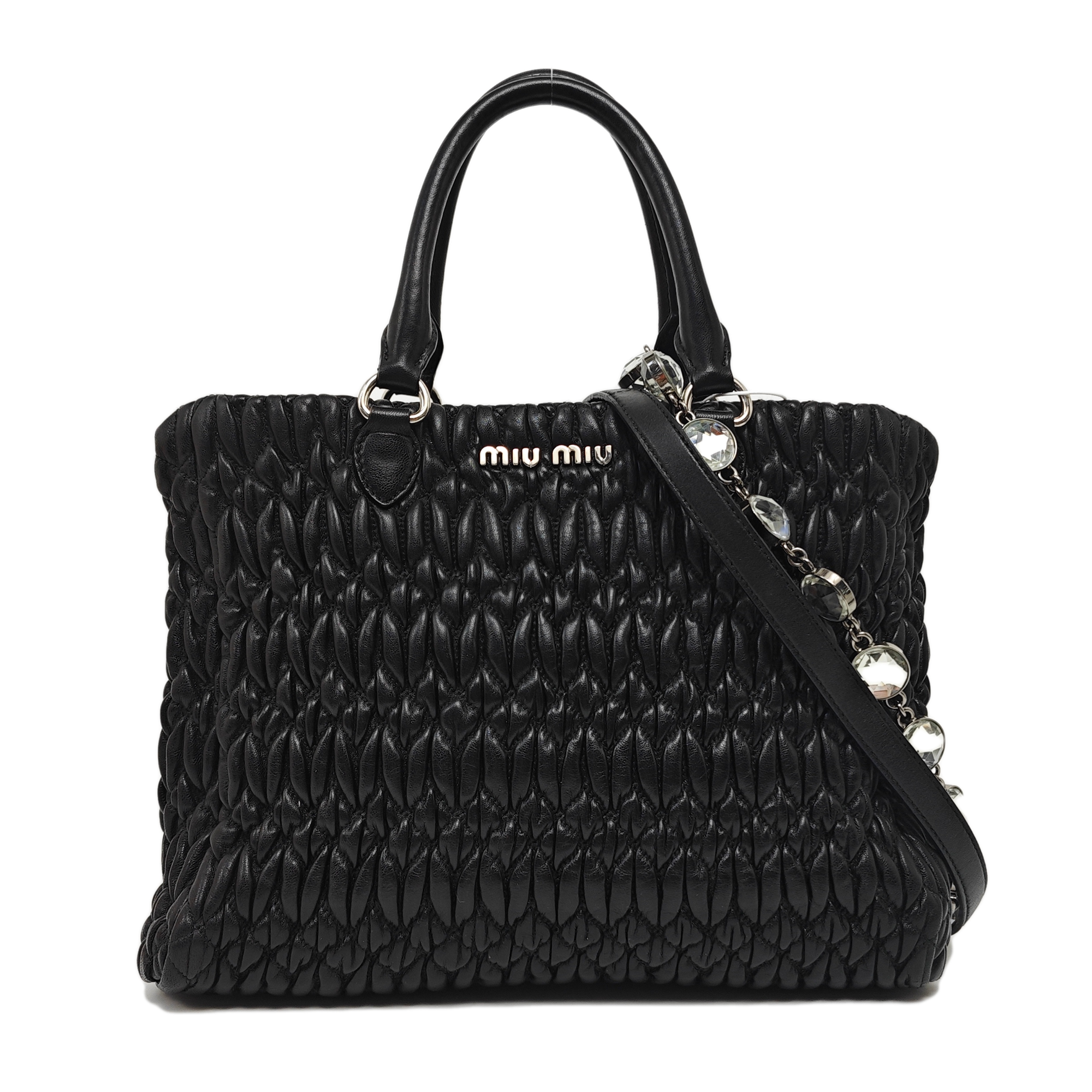 Lambskin Shoulder Bag Black