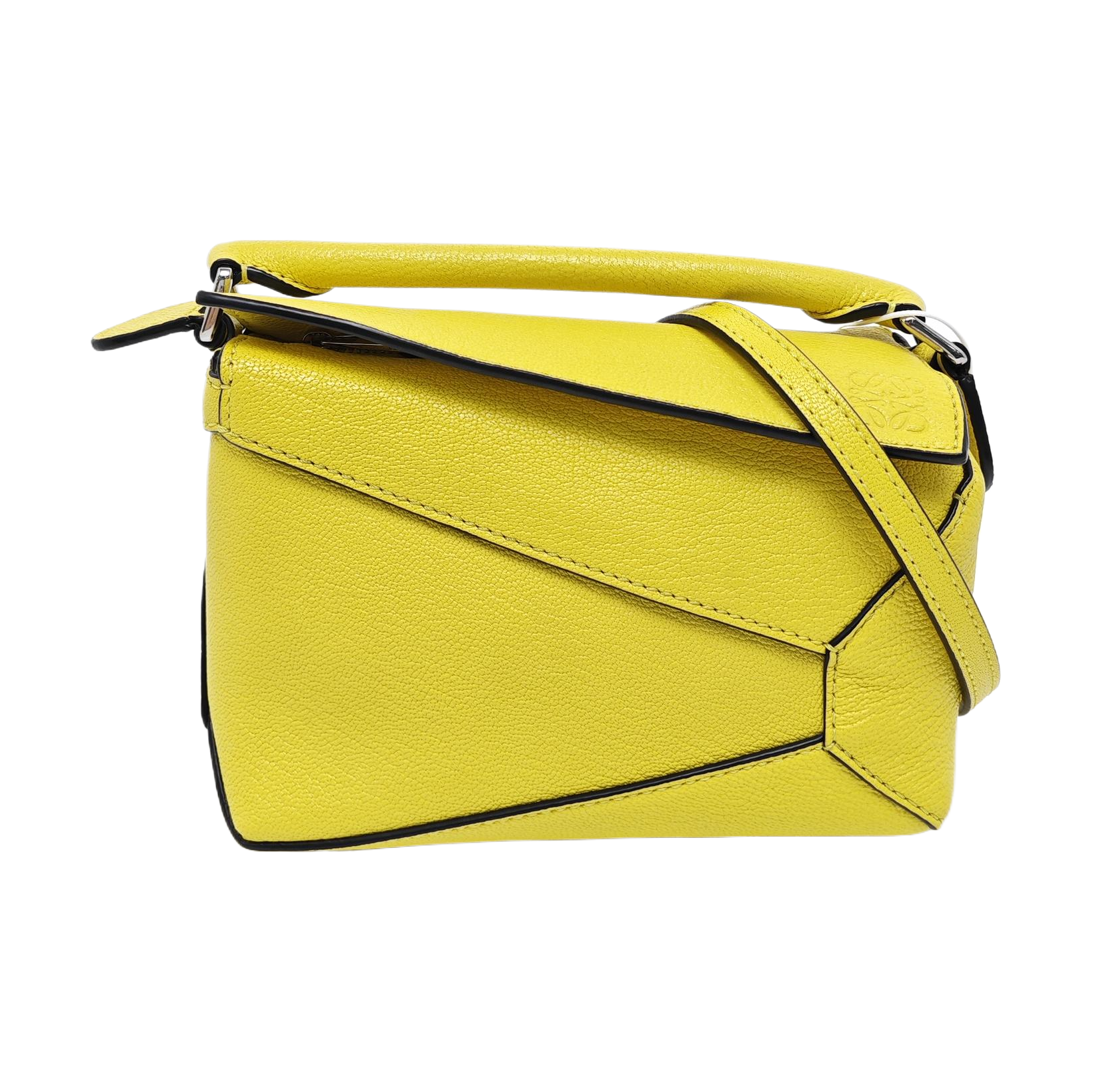 Authenticated pre-owned  Puzzle Mini Lambskin Yellow - Shoulder Bag at Looply