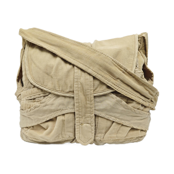 Fabric Shoulder Bag Beige