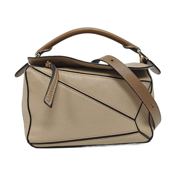 Puzzle Small Calfskin Beige