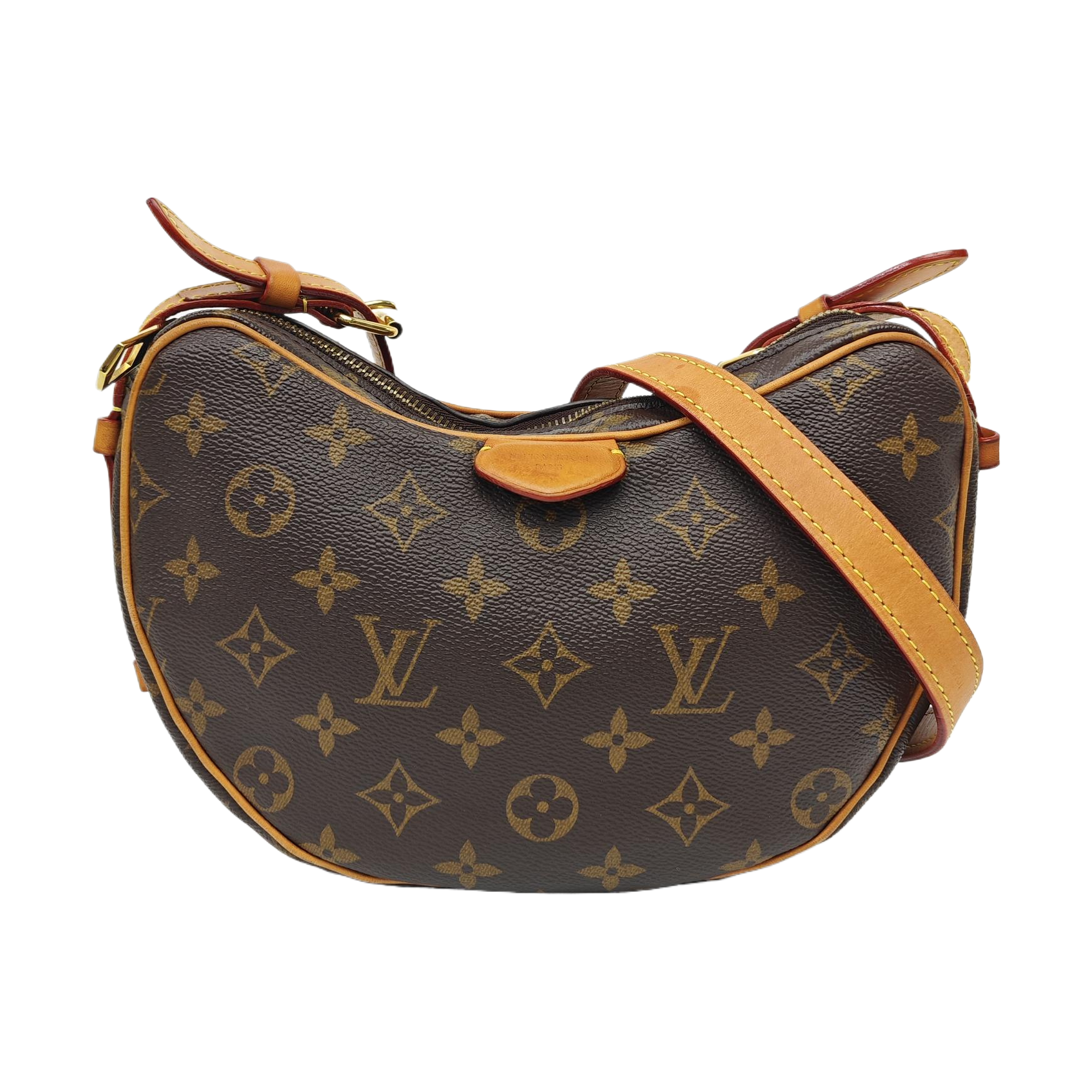 CROISSANT Monogram Coated Canvas Brown