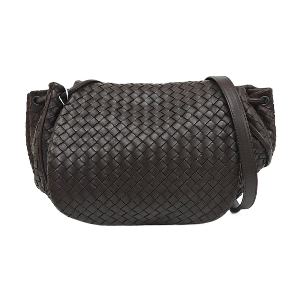 Lambskin Shoulder Bag Brown