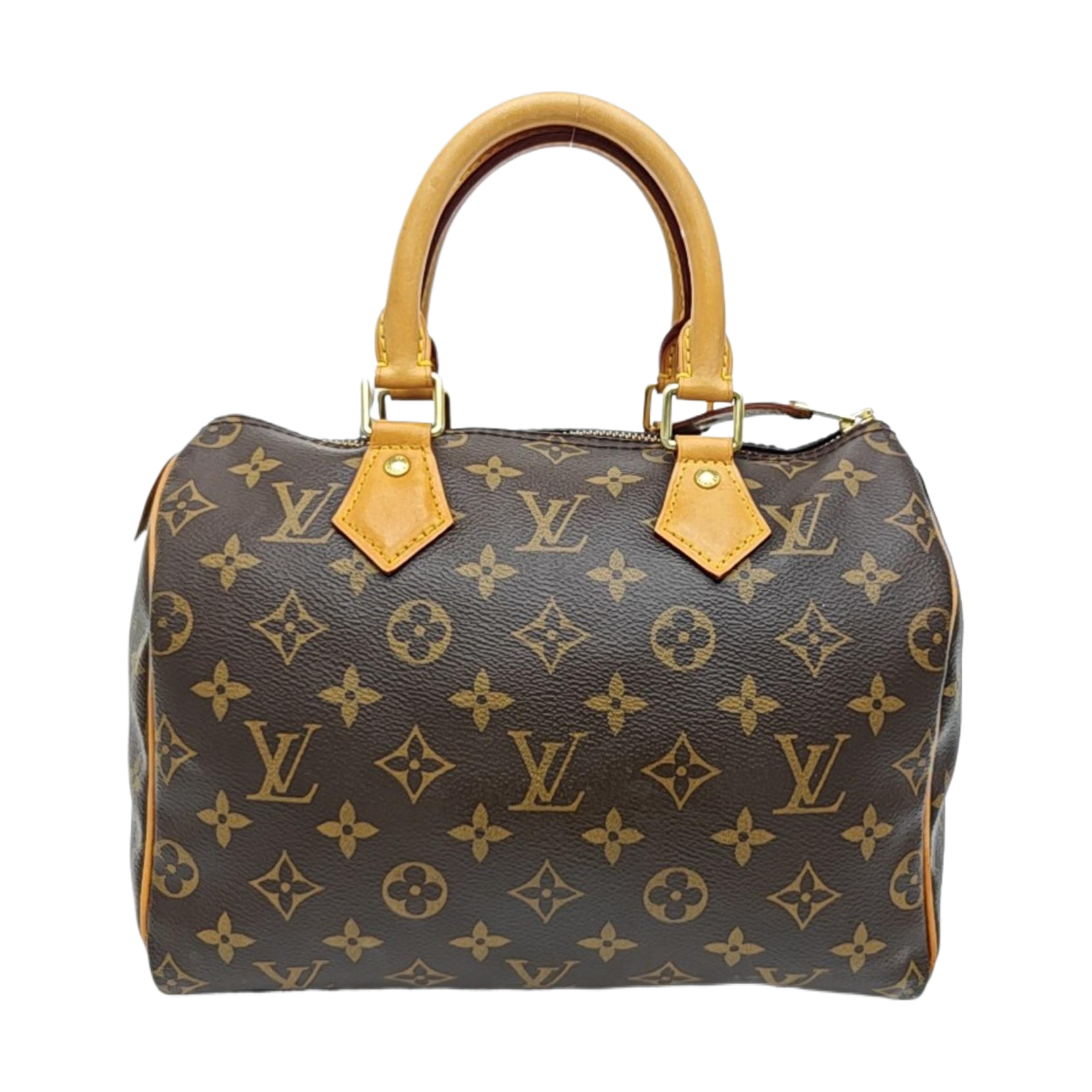 SPEEDY 25 Monogram Coated Canvas Brown