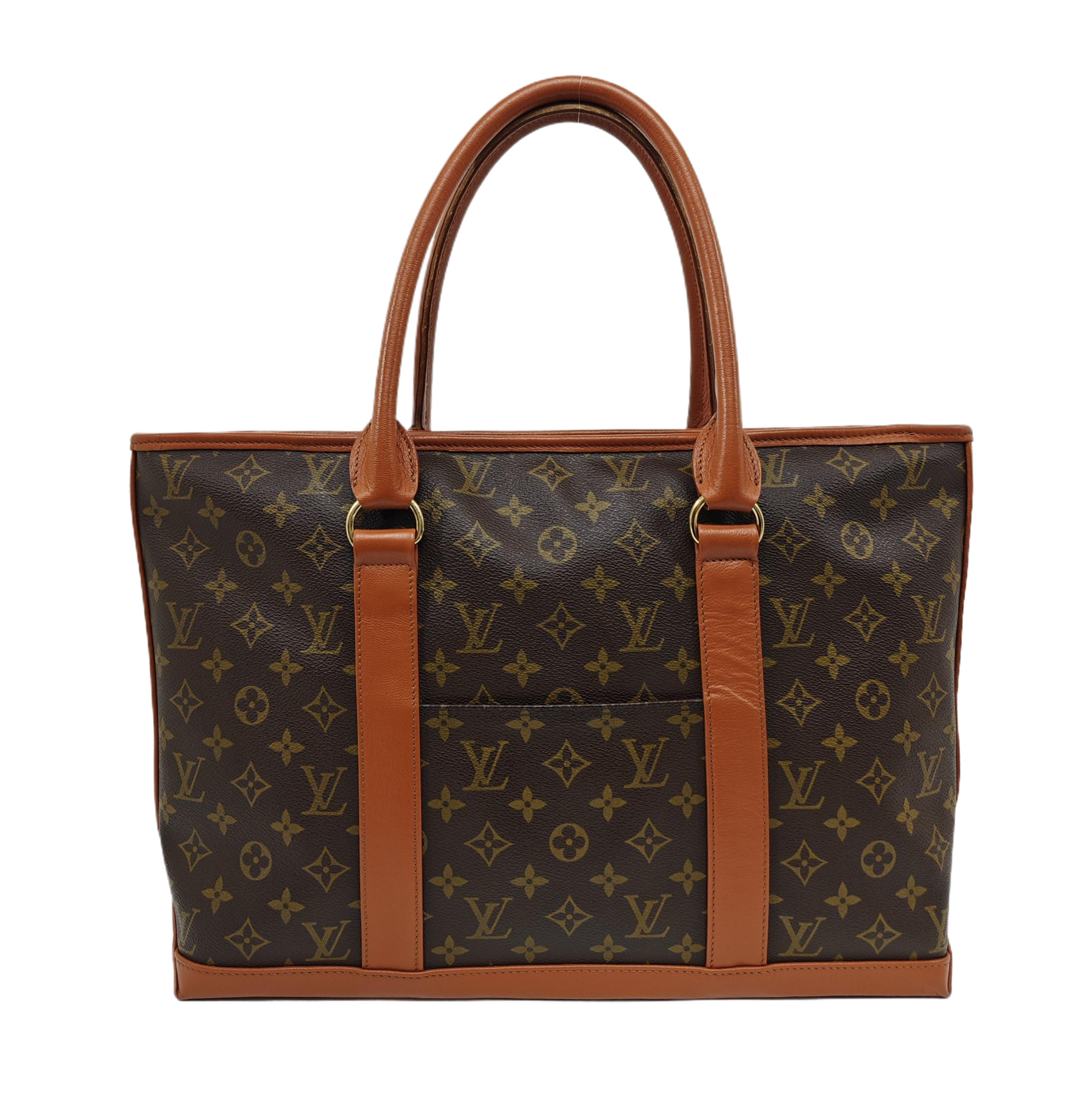SAC WEEKEND PM Monogram Coated Canvas Brown