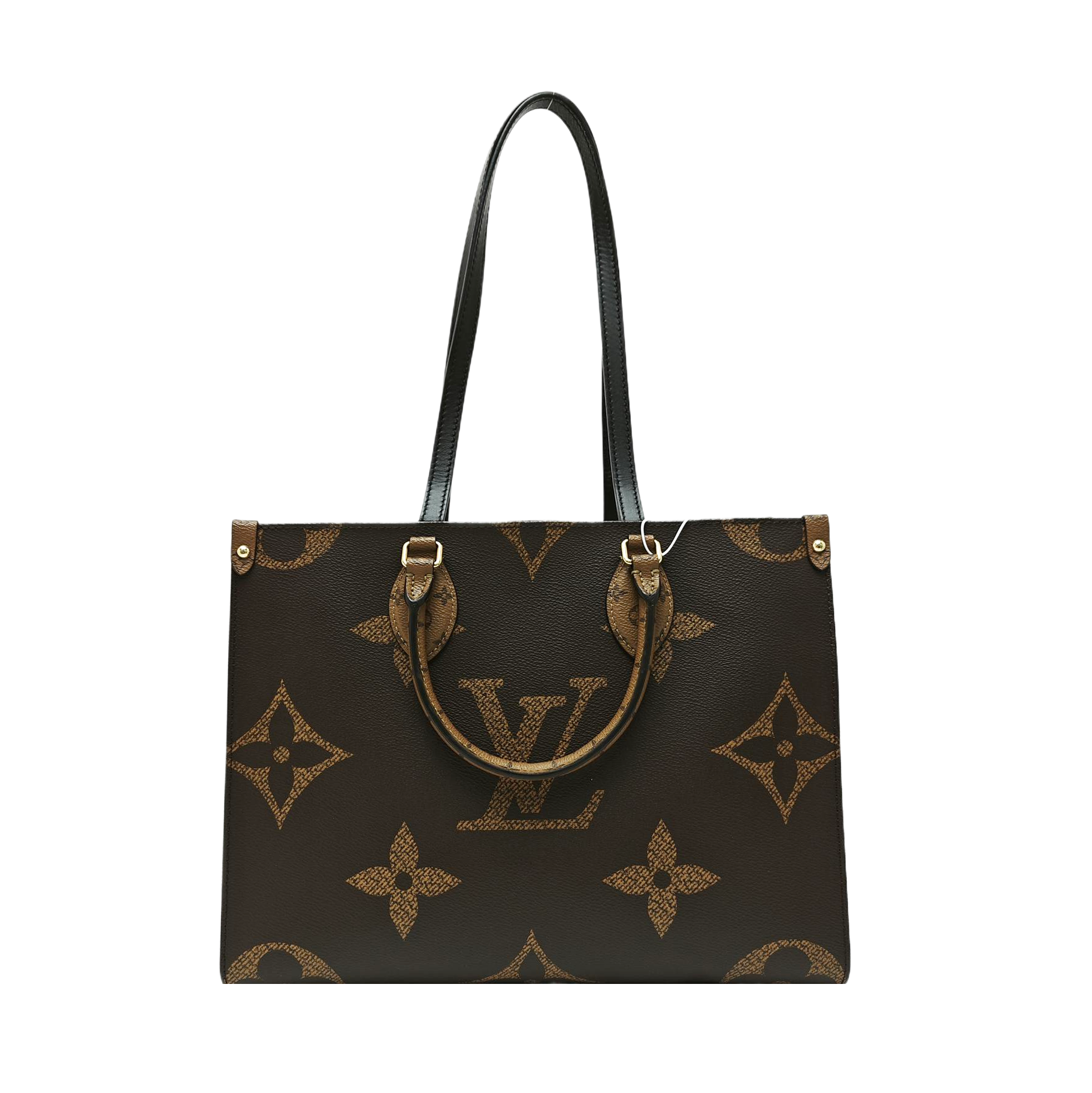 ONTHEGO MM Monogram Coated Canvas Brown
