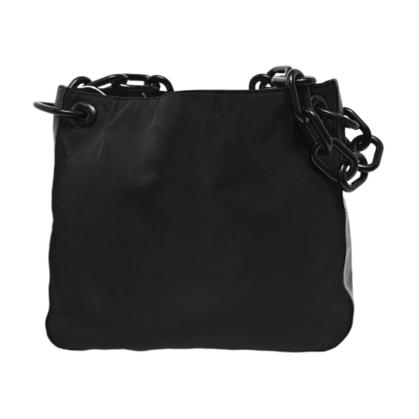 Nylon Shoulder Bag Black