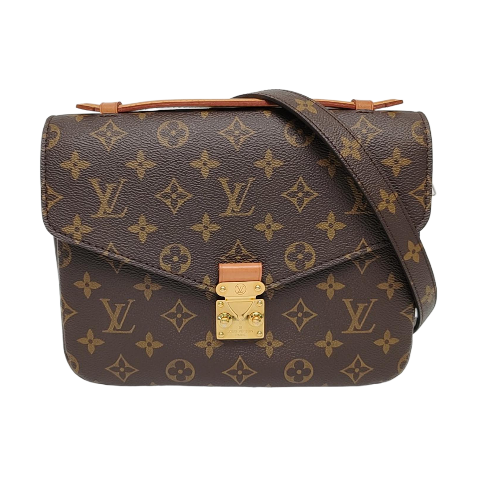 MÉTIS MM Monogram Coated Canvas Brown