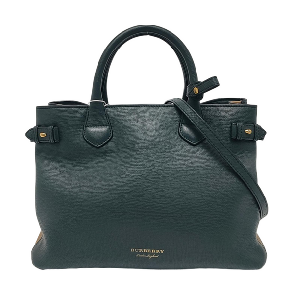 The Banner Medium Calfskin Green