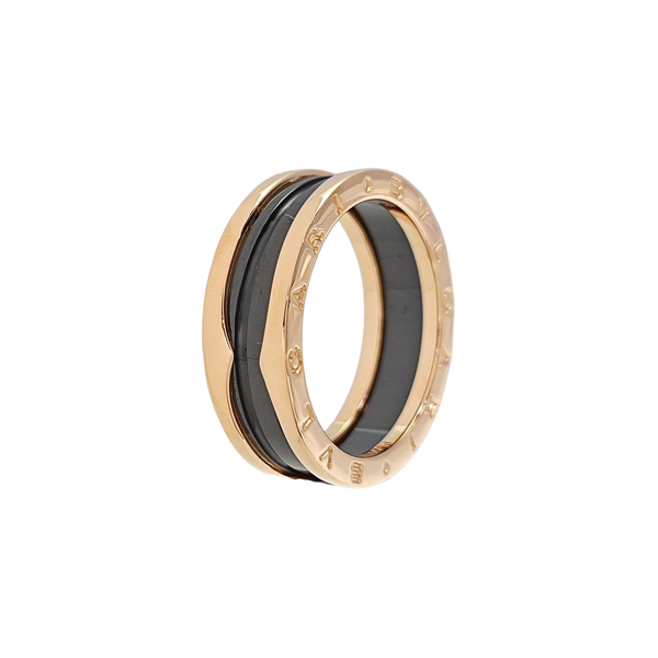 B.ZERO1 18k Rose Gold Ring EU 67