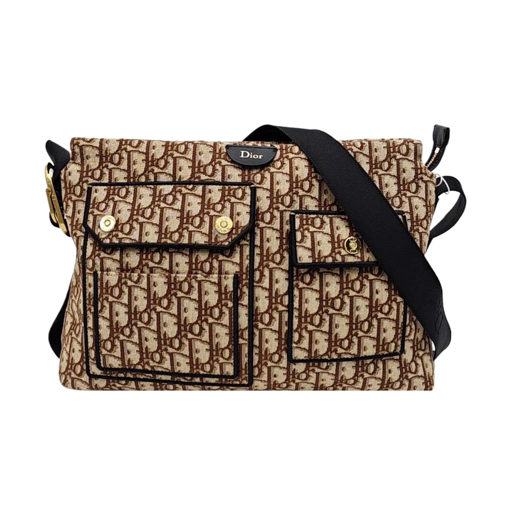 Canvas Crossbody Bag Medium Brown