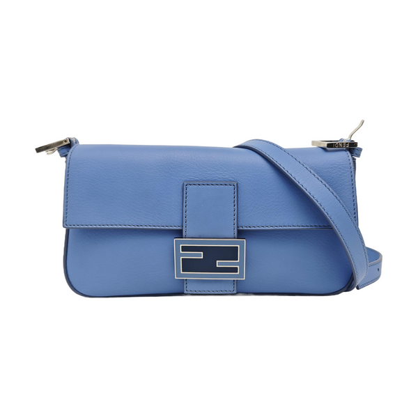 Baguette Medium Calfskin Blue
