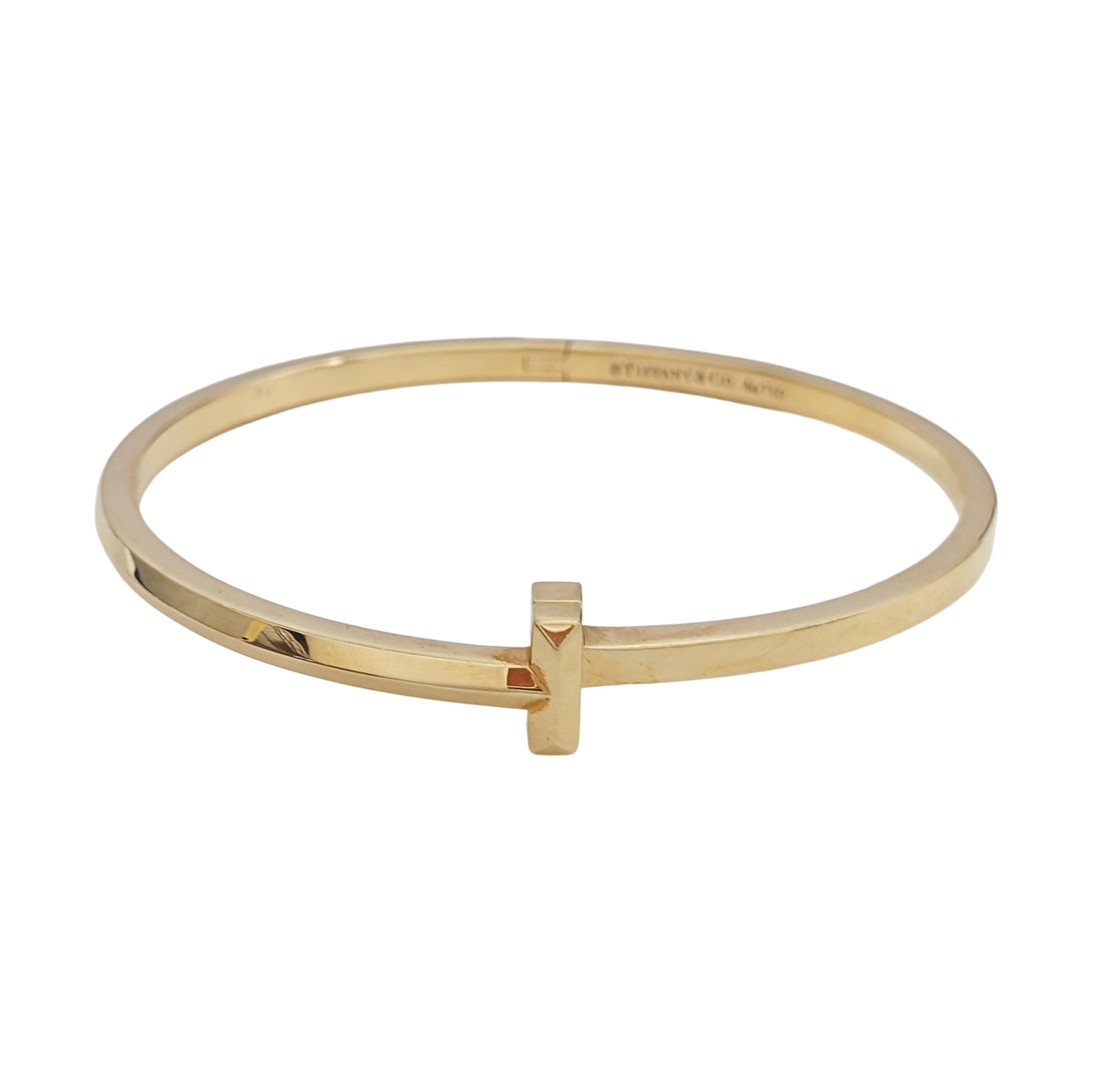Tiffany T 18k Rose Gold Bangle