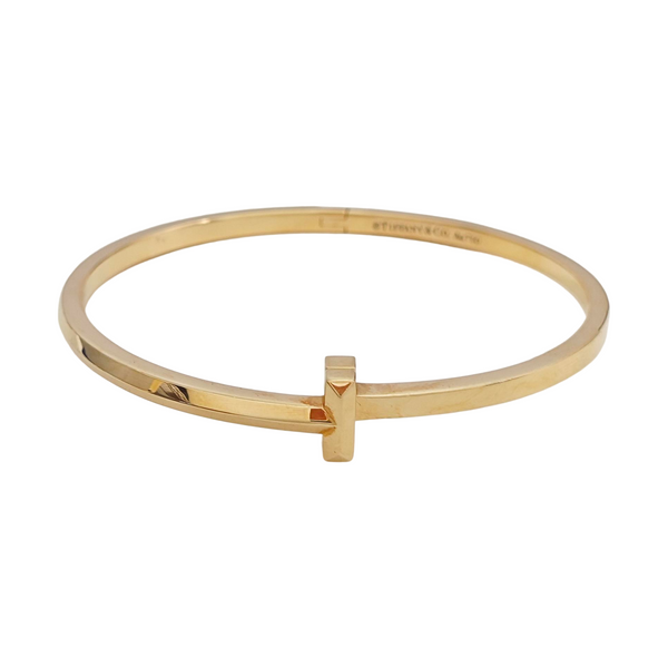Tiffany T 18k Rose Gold Bangle