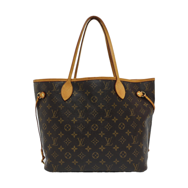 NEVERFULL MM Monogram Coated Canvas Brown