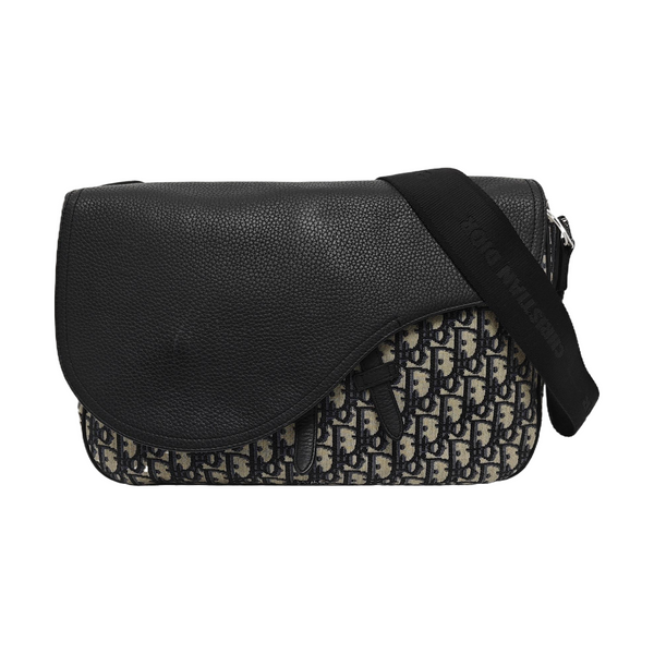 Authenticated pre-owned  Saddle Canvas Black - Shoulder Bag at Looply