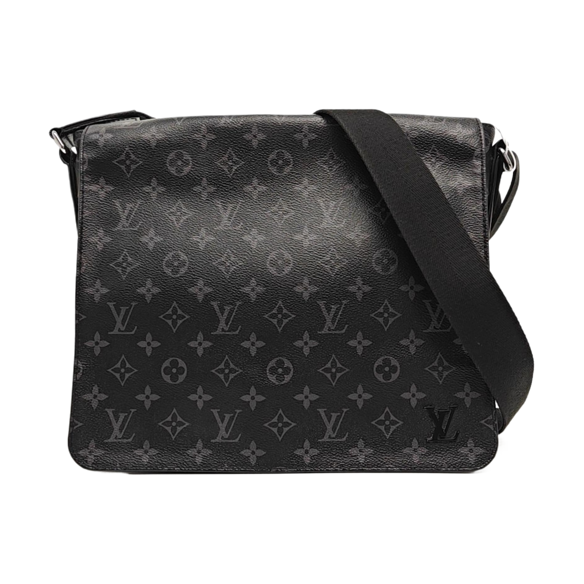 DISTRICT MM Monogram Coated Canvas Black