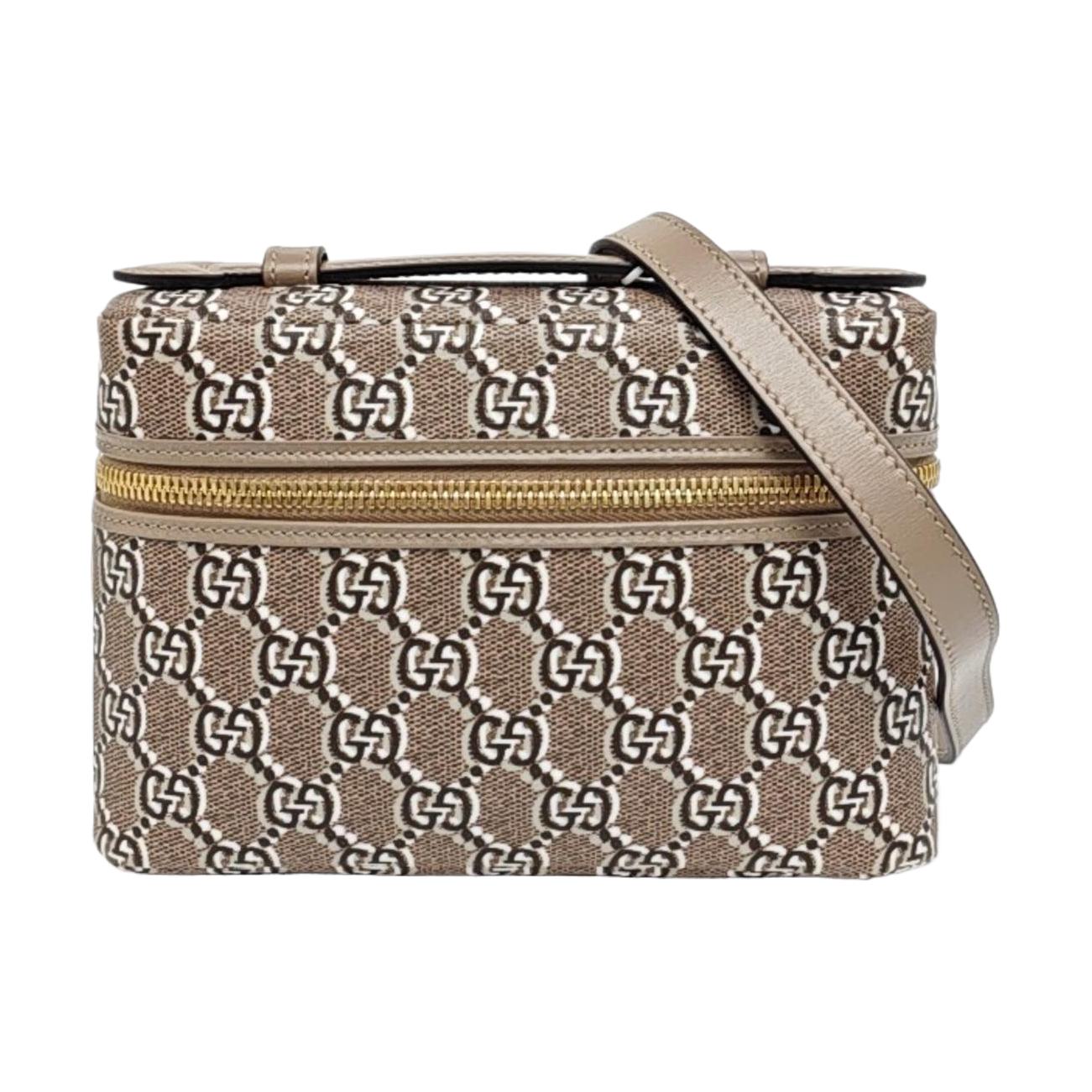 Authenticated pre-owned  Ophidia Super Mini Monogram Coated Canvas Grey - Shoulder Bag at Looply