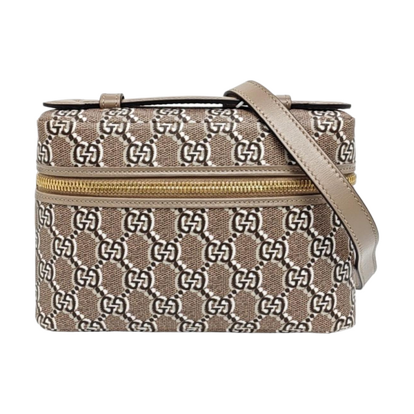 Authenticated pre-owned  Ophidia Super Mini Monogram Coated Canvas Grey - Shoulder Bag at Looply