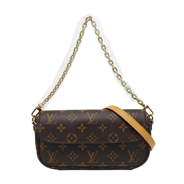 IVY Monogram Coated Canvas Brown