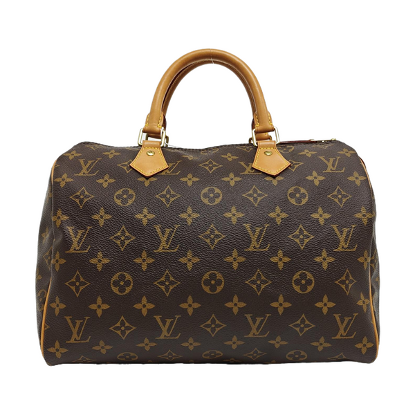 SPEEDY 30 Monogram Coated Canvas Brown