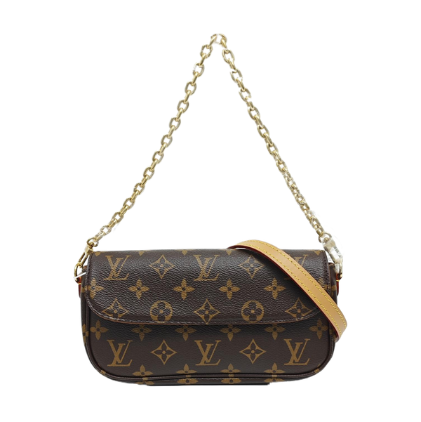 IVY Monogram Coated Canvas Brown