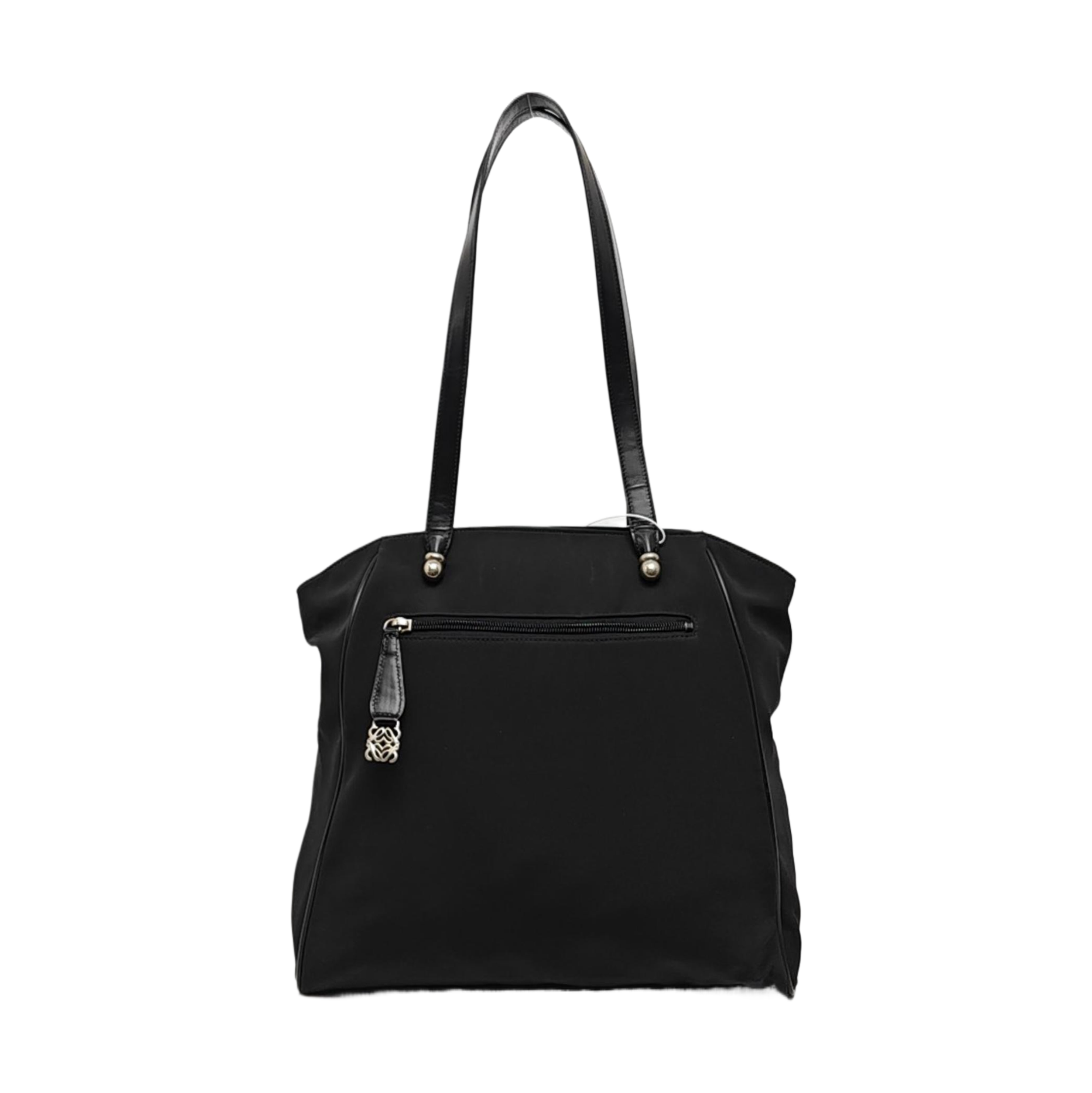 Nylon Top Handle Bag Black