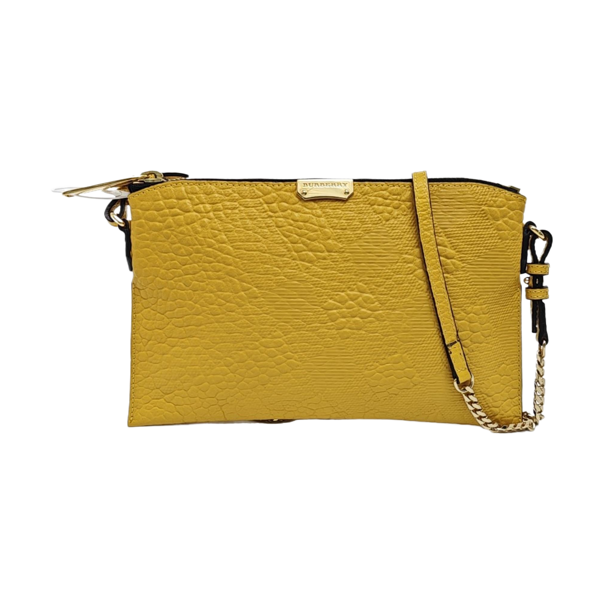 Calfskin Shoulder Bag Yellow