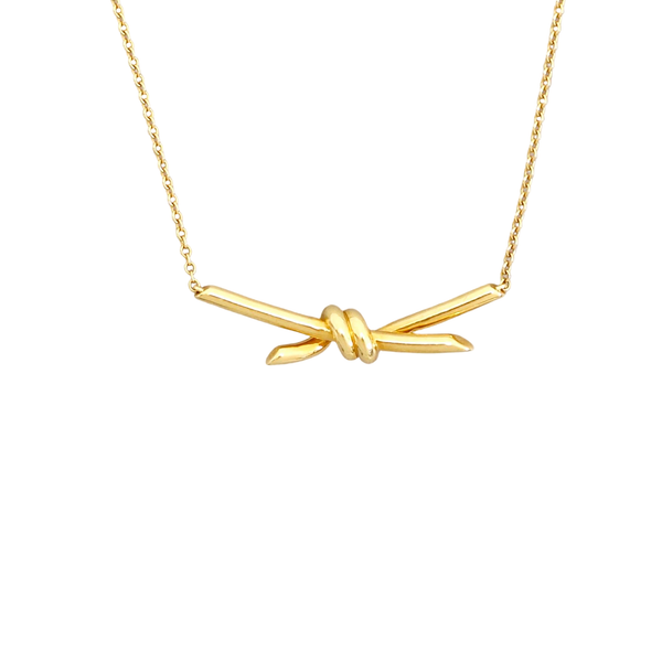 Tiffany Knot 18k Gold Necklace