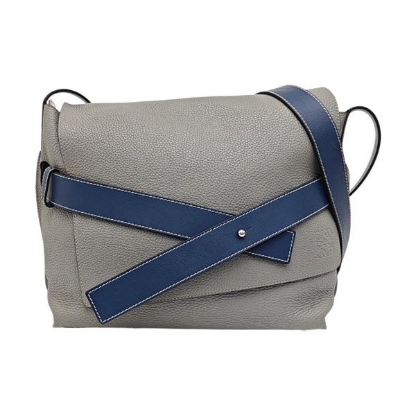 Calfskin Shoulder Bag Gray