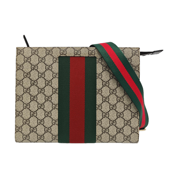 GG Supreme Monogram Coated Canvas Black
