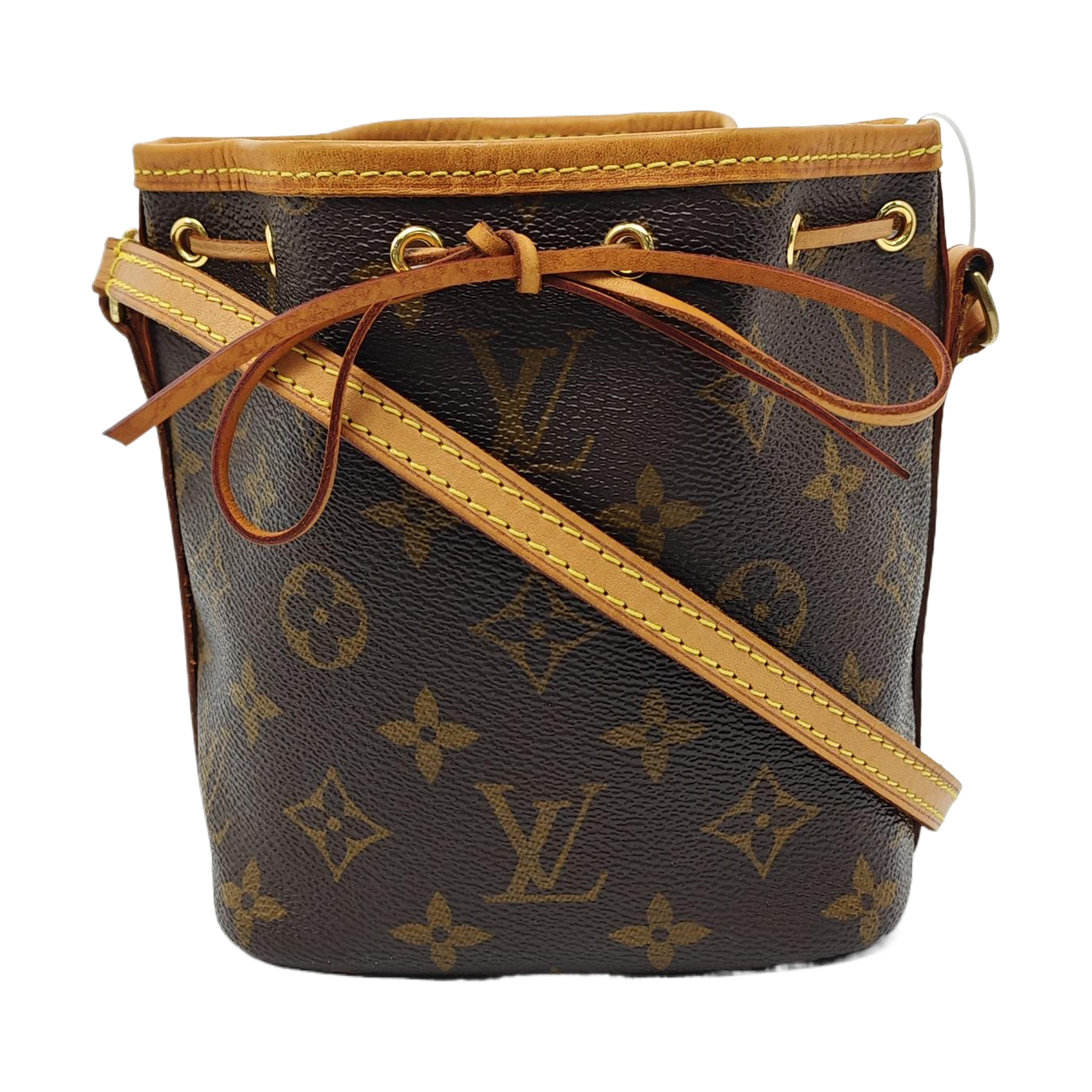 NÉONOÉ Nano Monogram Coated Canvas Brown