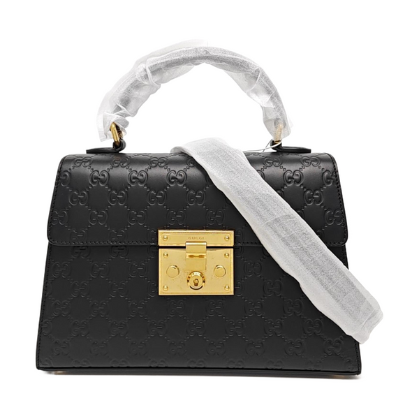 Padlock Small Calfskin Black