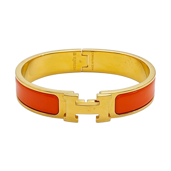 Clic H Metal Gold Bangle