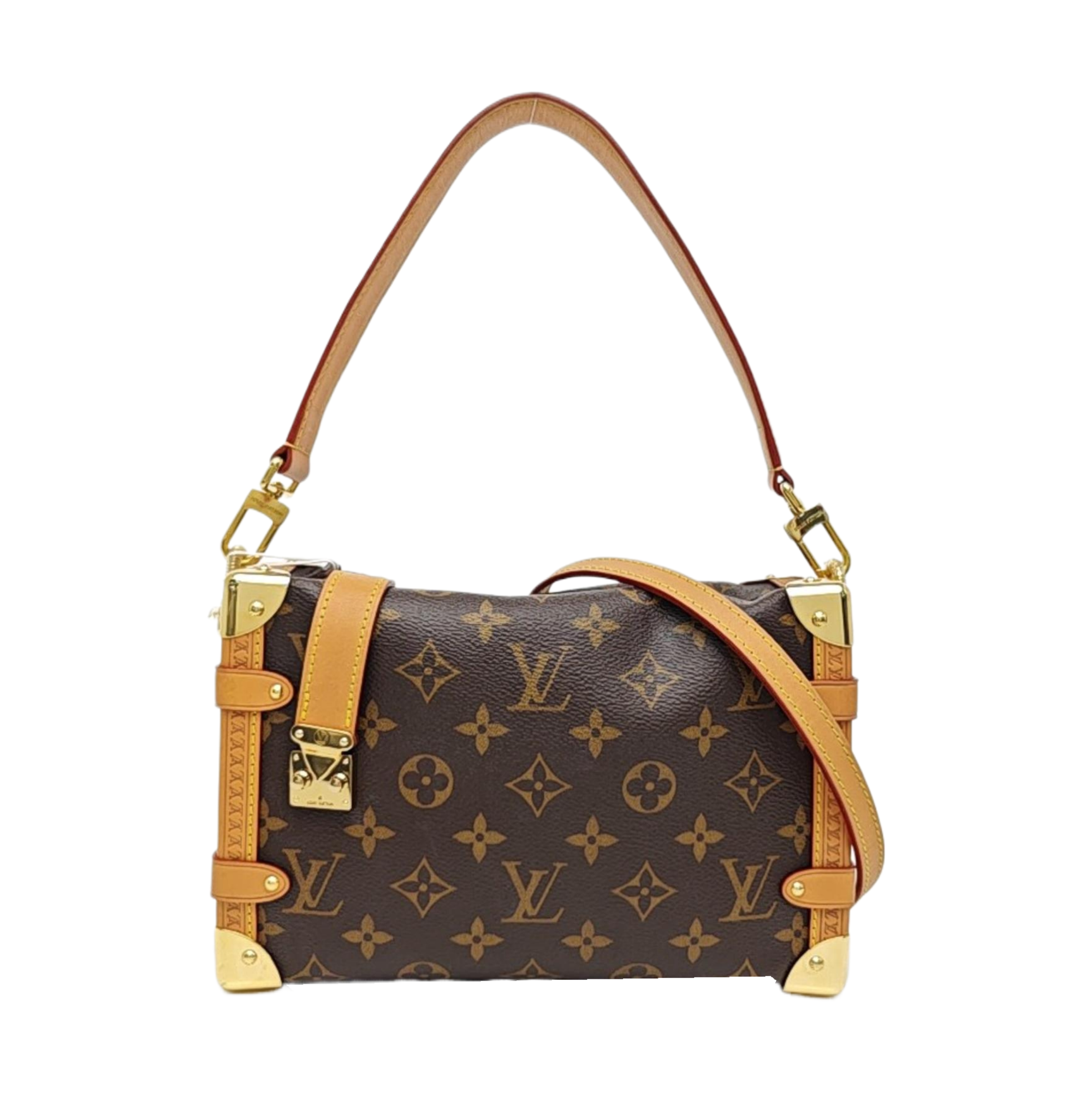 SIDE TRUNK MM Monogram Coated Canvas Brown
