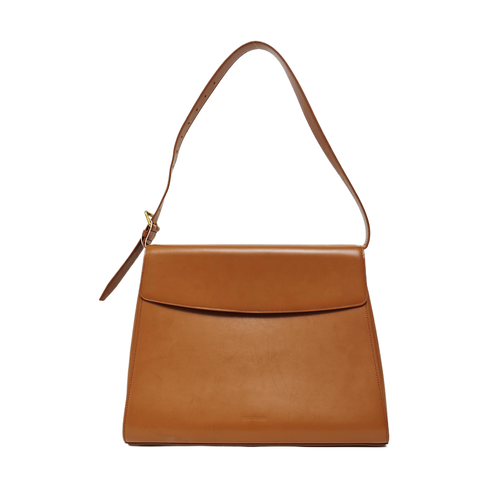Calfskin Shoulder Bag Brown