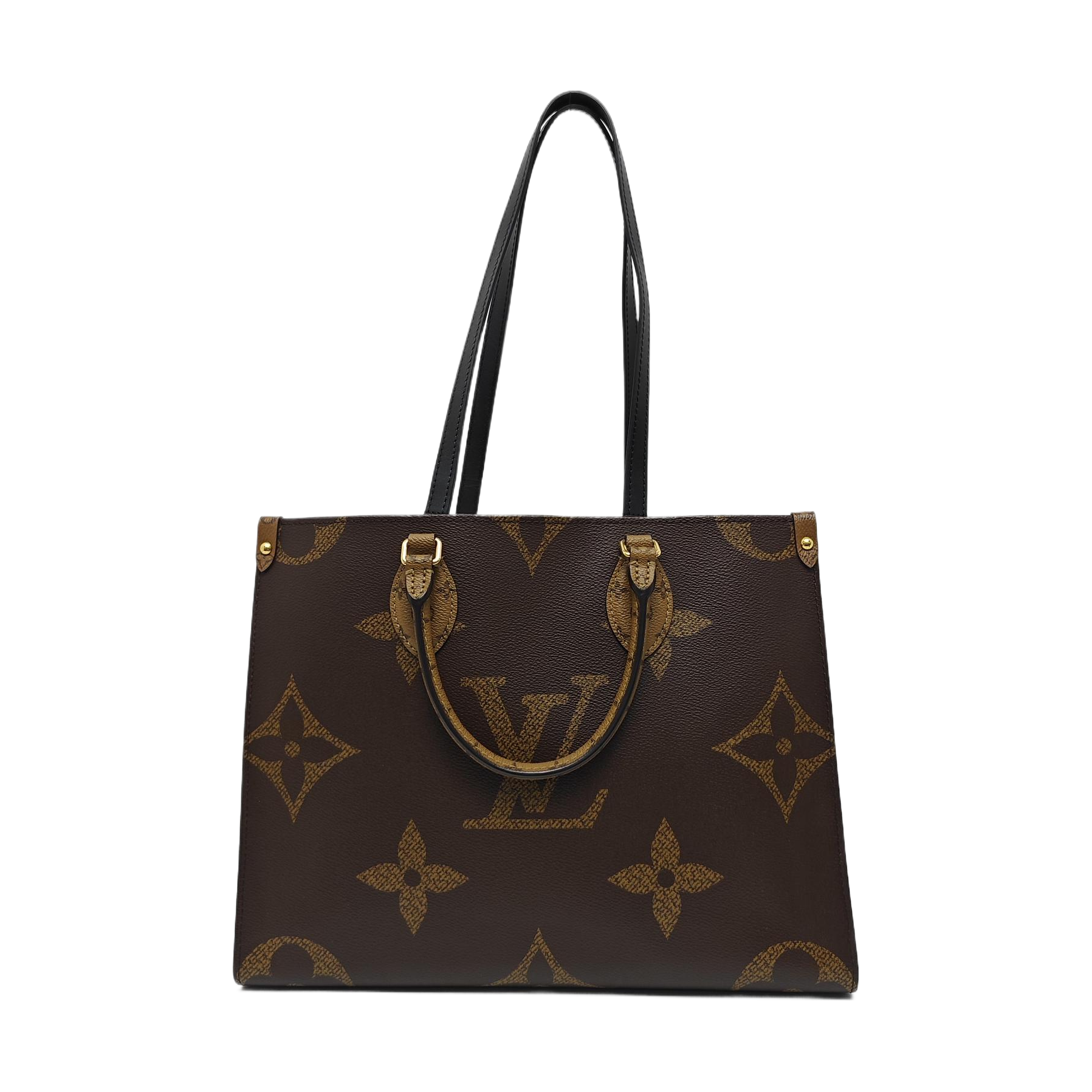 ONTHEGO MM Monogram Coated Canvas Brown